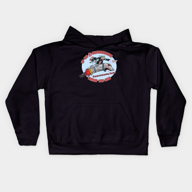 VF-102 Diamondbacks Nose Art Variation Kids Hoodie by MBK